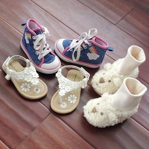 Toddler baby girls shoe lot Gap Gymboree sz 5